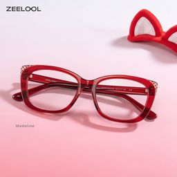 Madeline Rot Cateye Brille2