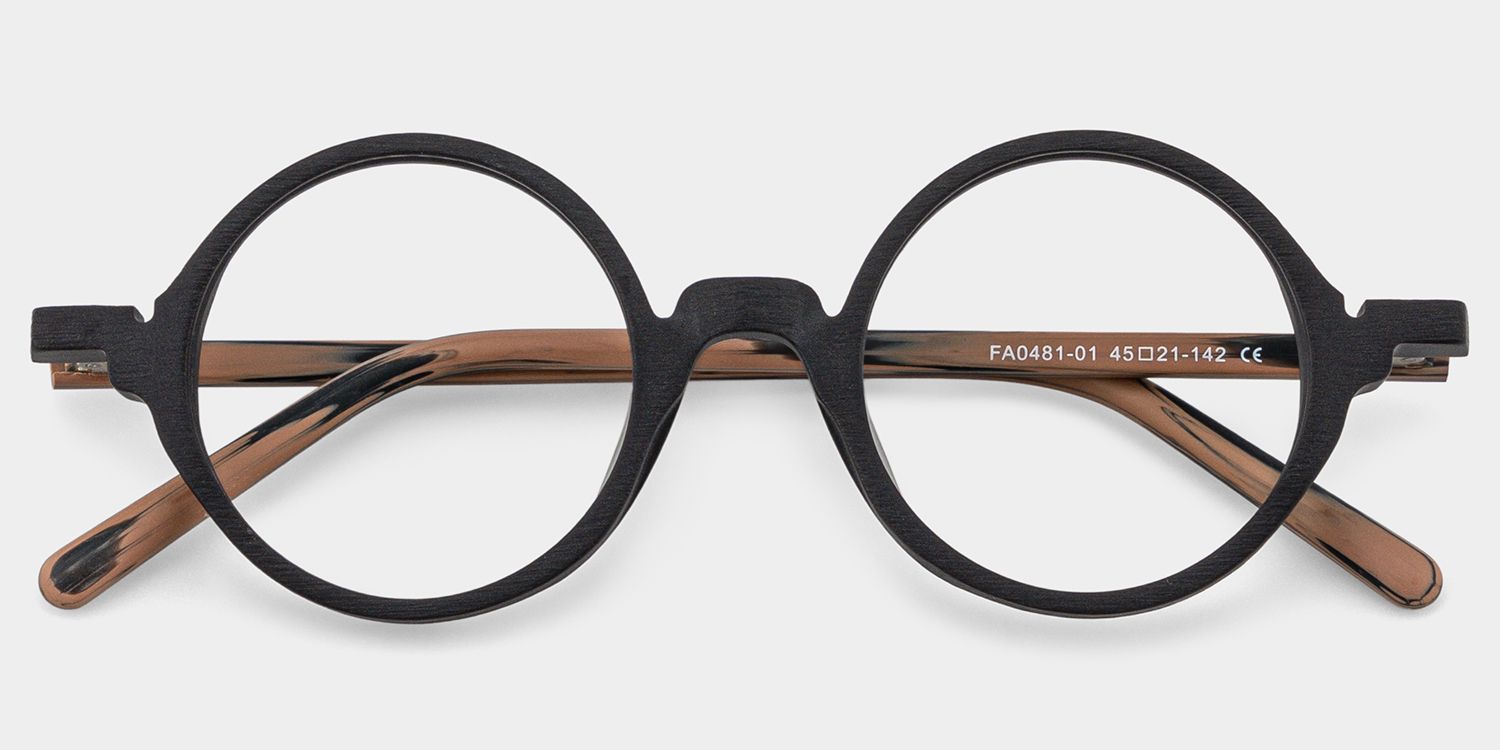 Otto Schwarz Rund Brille1