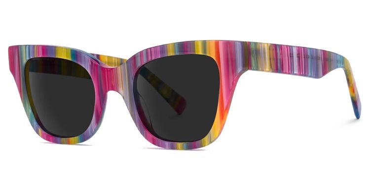 Nereyda Skittles Bunt Cateye Bonbon Brille