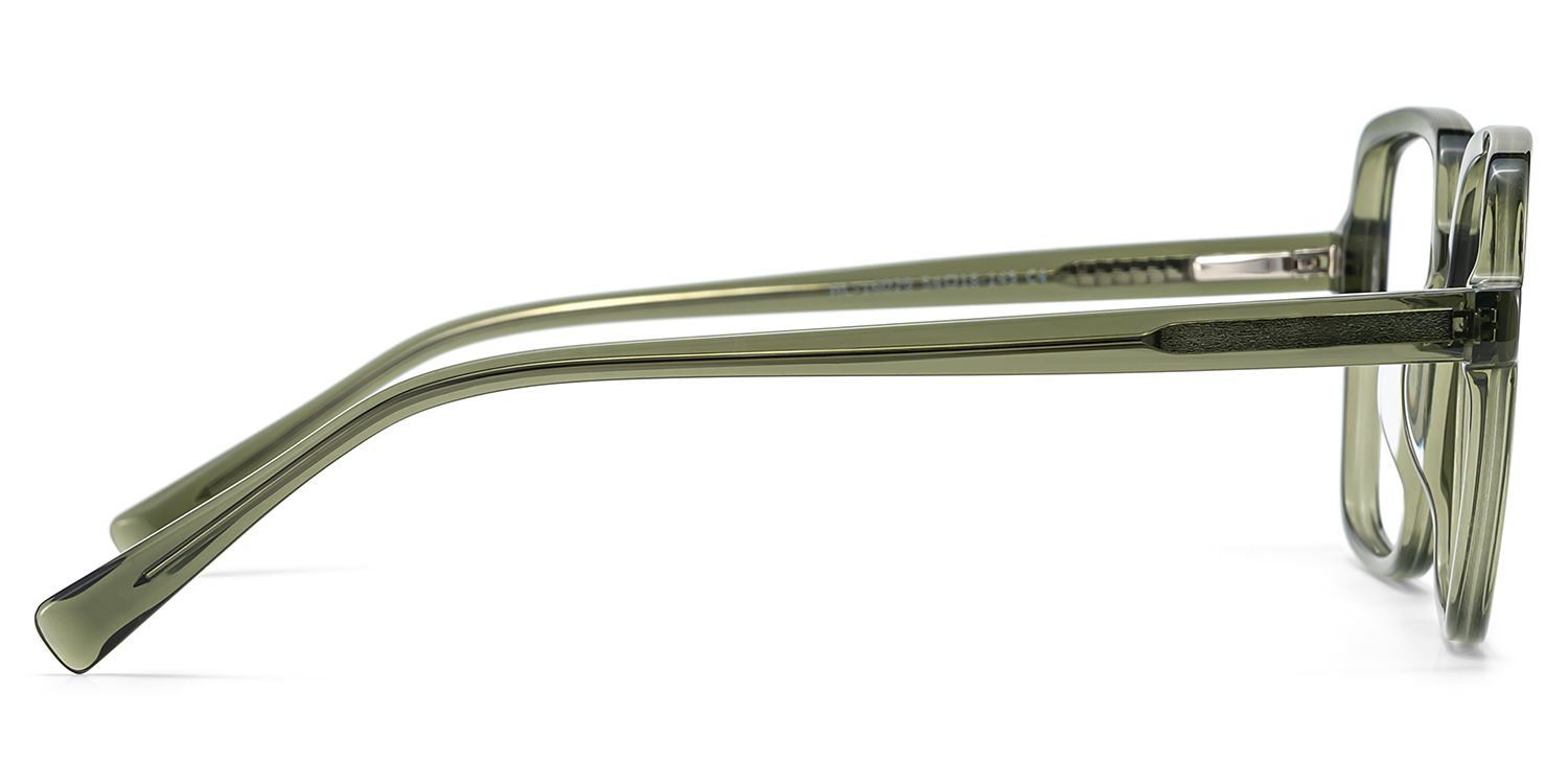 Ember Grün Quadratisch Brille5