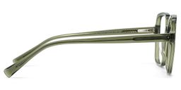 Ember Grün Quadratisch Brille5