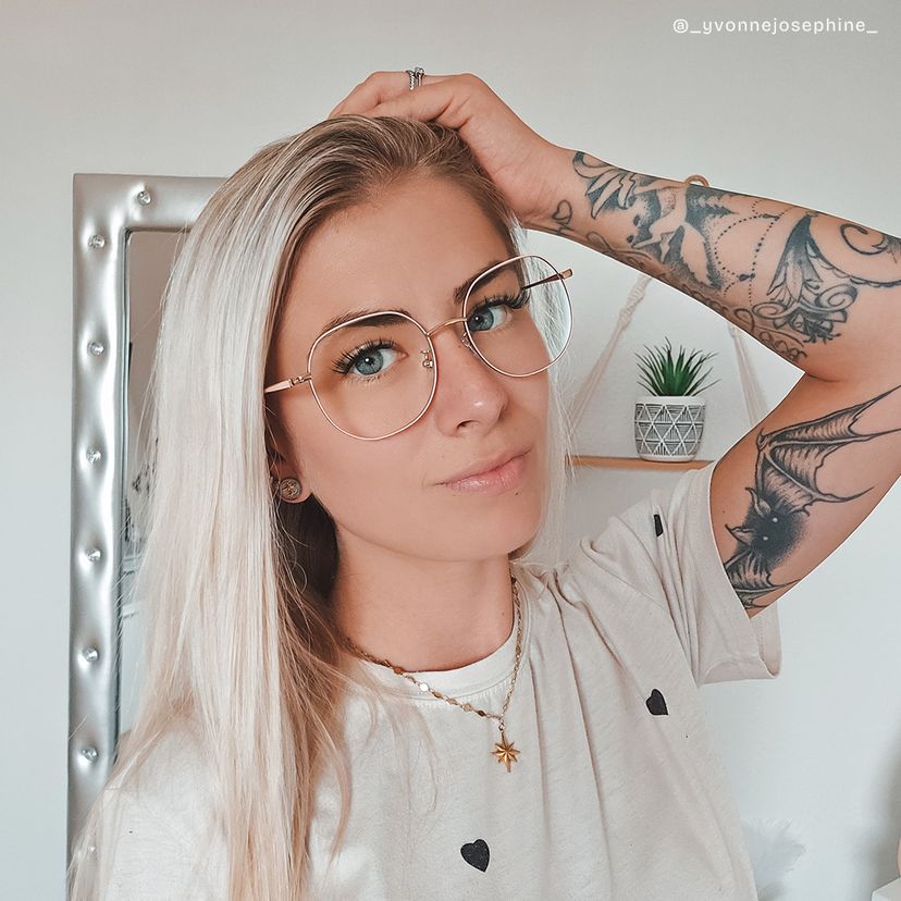 Qusay Rosa Rund Brille