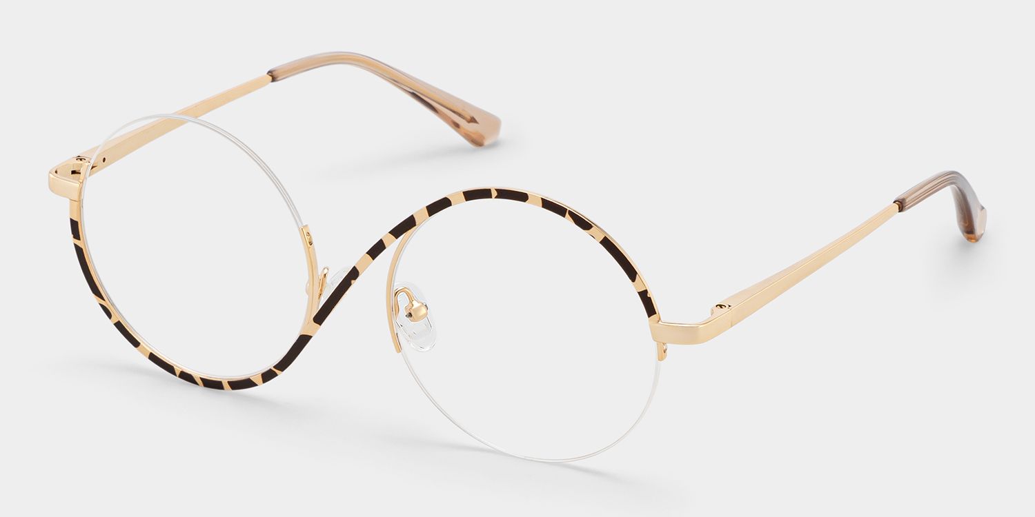 Alina Schwarz-Tortoise Rund Wicked Brille4