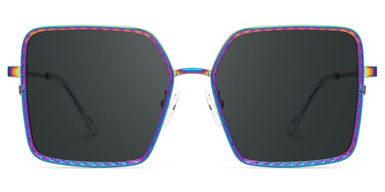 Thalia Lila Quadratisch Sonnenbrille