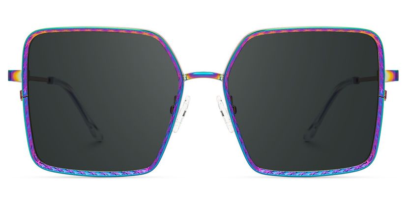 Thalia Lila Quadratisch Sonnenbrille