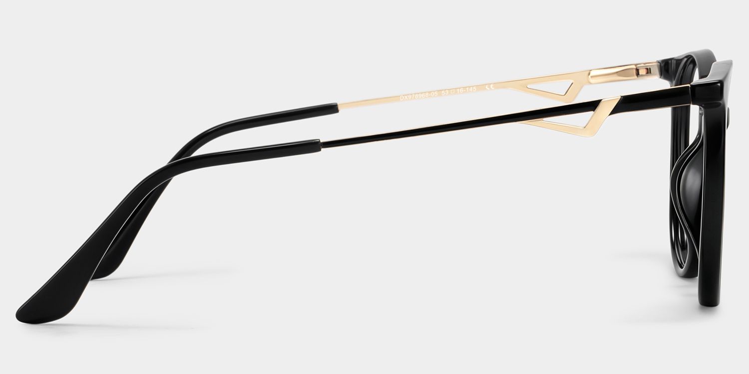 Babbage Schwarz Rund Brille3