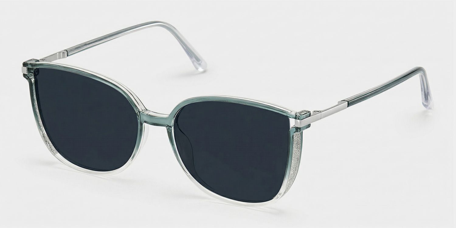 Walden Graugrün Cateye Brille2