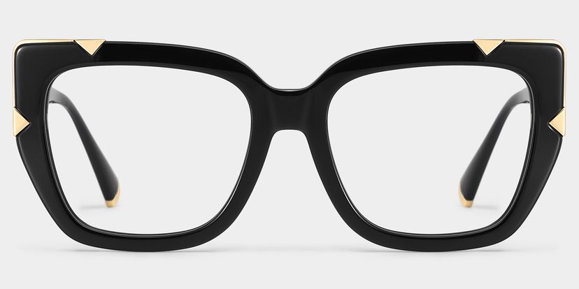 Feine schwarze Cateyes mit zeitloser Eleganz.