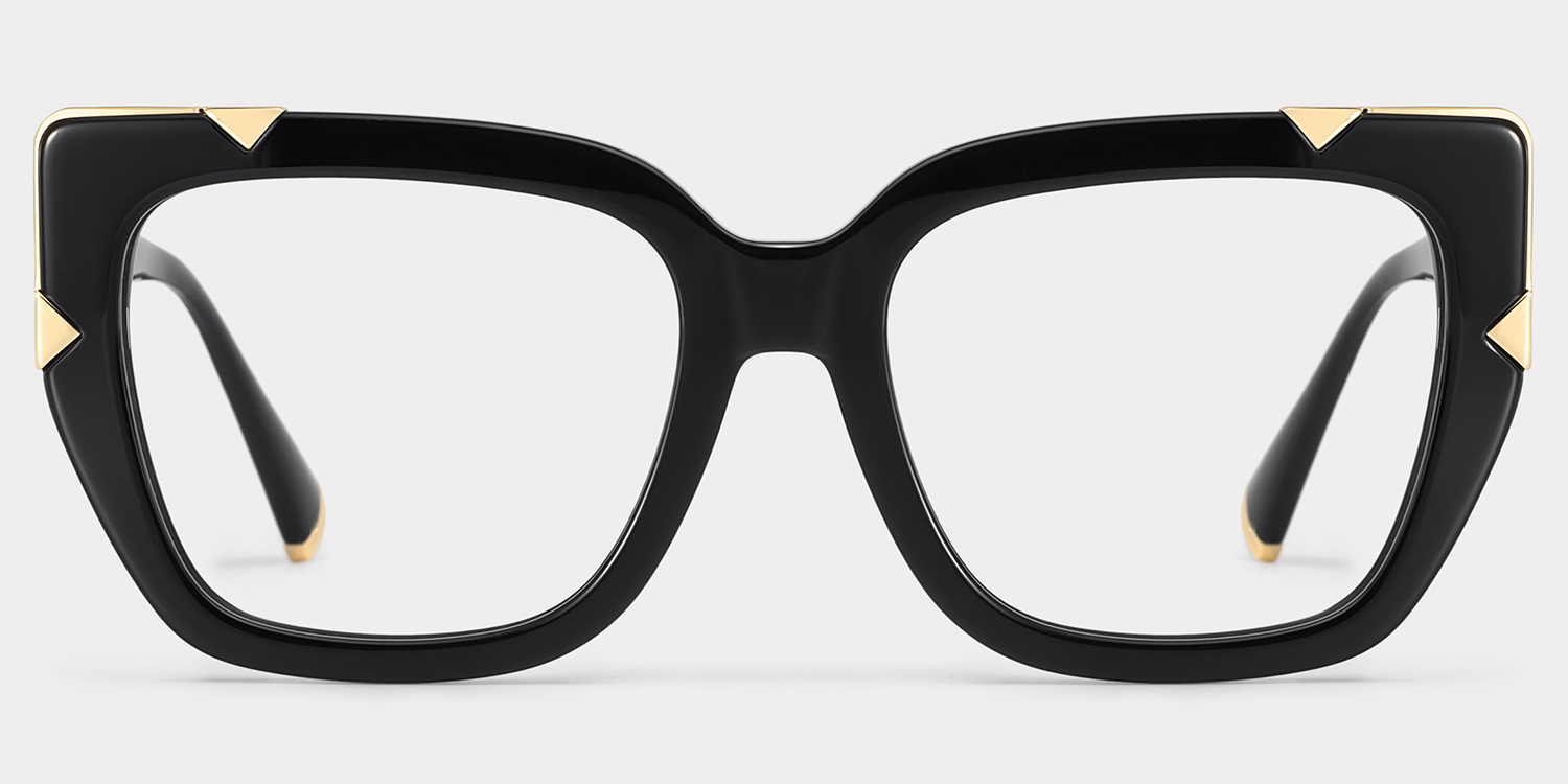 Feine schwarze Cateyes mit zeitloser Eleganz.1