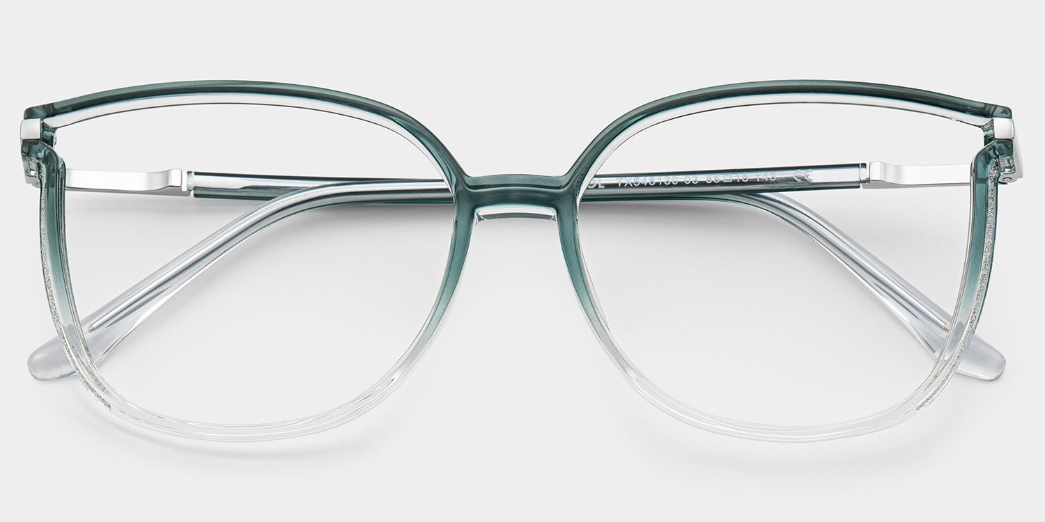 Walden Graugrün Cateye Brille2