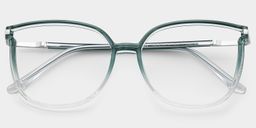 Walden Graugrün Quadratisch Brille2