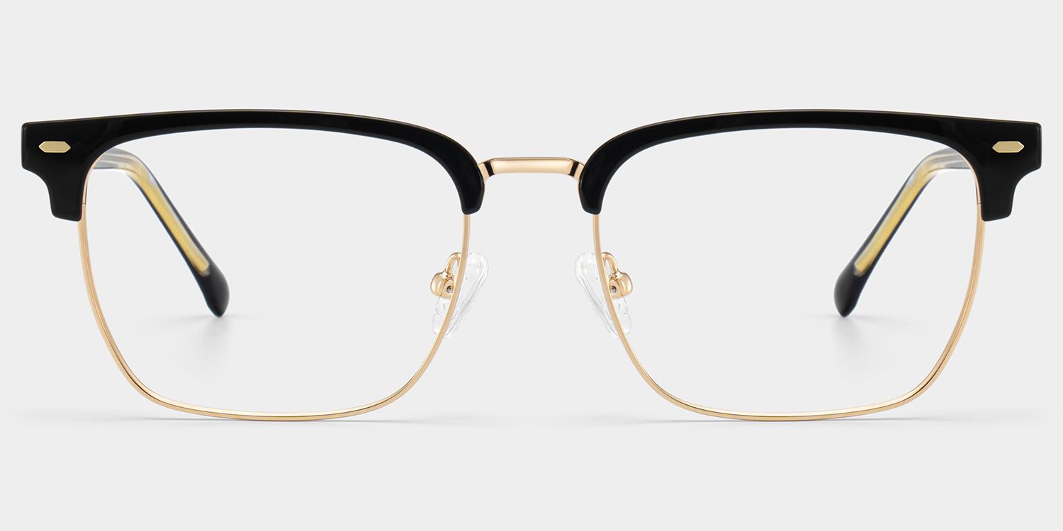 Braidsby Schwarz Browline Gemischte-Materialien Brille2