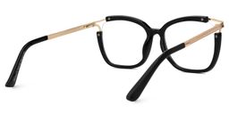 Sidibe Schwarz Quadratisch Brille3