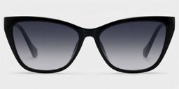 Celeste Schwarz Cateye Brille0