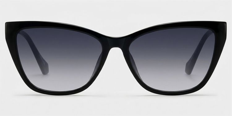 Celeste Schwarz Cateye Brille