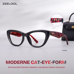 Amabel Schwarz Cateye Brille0