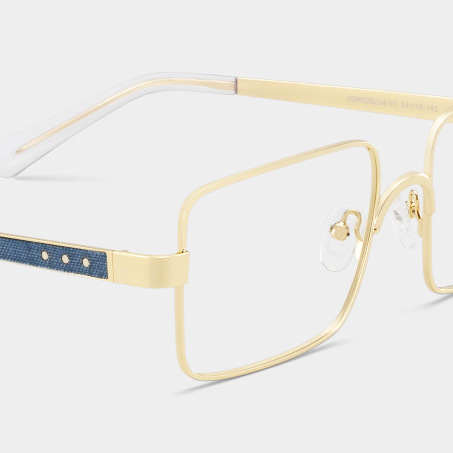 Gavin Gold Rechteckig Brille6
