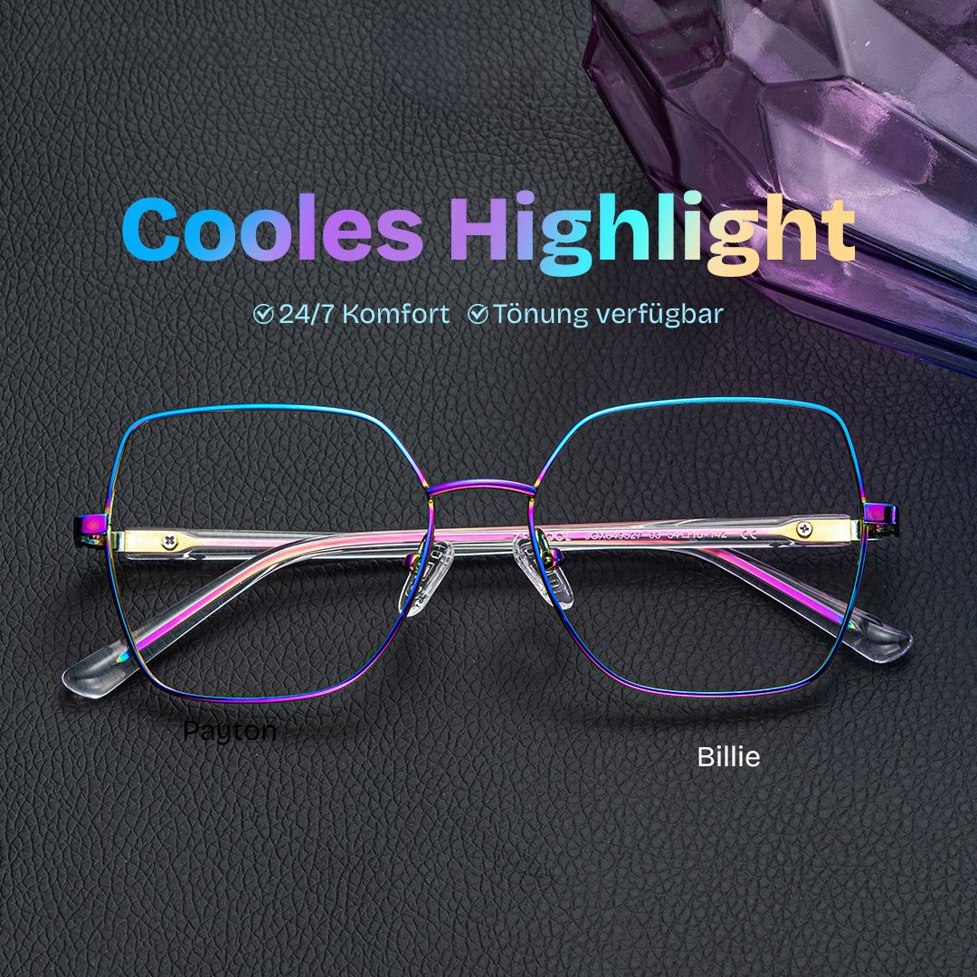 Billie Bunt Geometrisch Gemischte Materialien Brille1