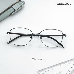 Tianna Schwarz Rechteckig Brille1