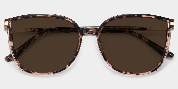 Walden Braun-Tortoise Quadratisch Sonnenbrille