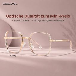 Kelby Rosa-Blau Quadratisch Brille0