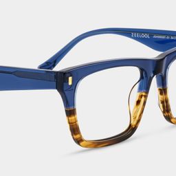 Brookins Blau-Braun Rechteckig Brille4