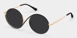 Alina Schwarz Rund Brille2