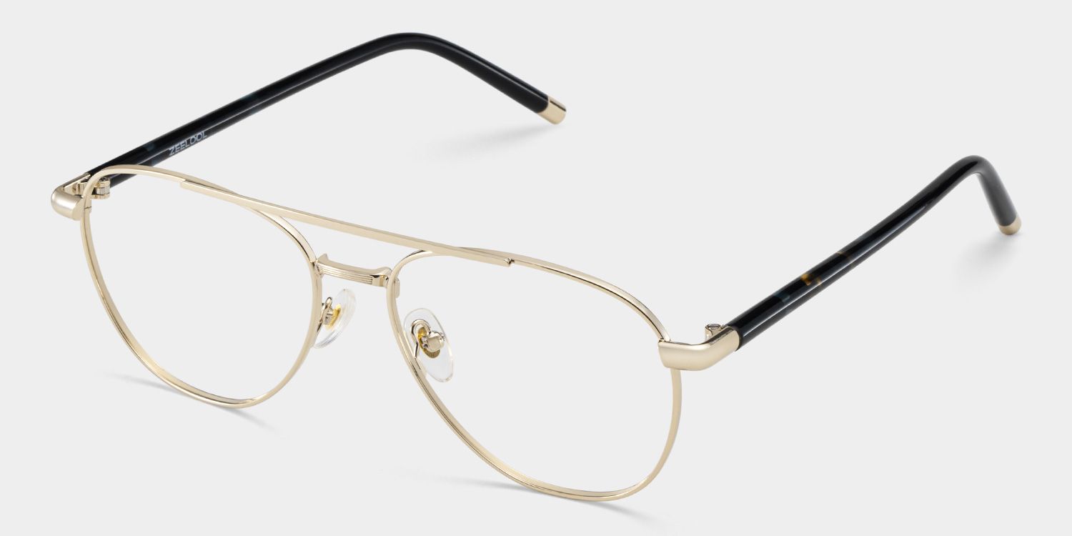 Calvin Gold Pilot Brille4