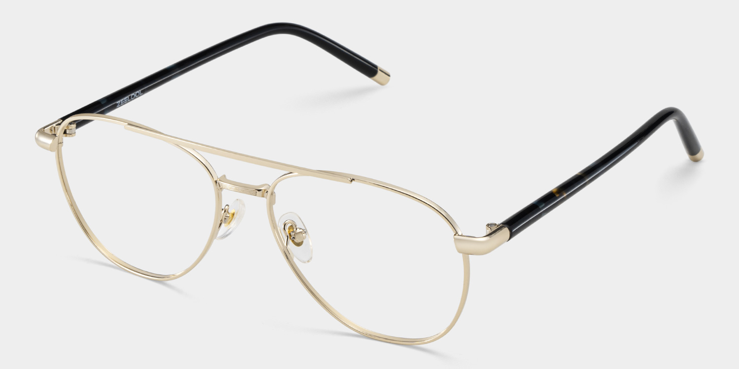 Calvin Gold Pilot Brille3
