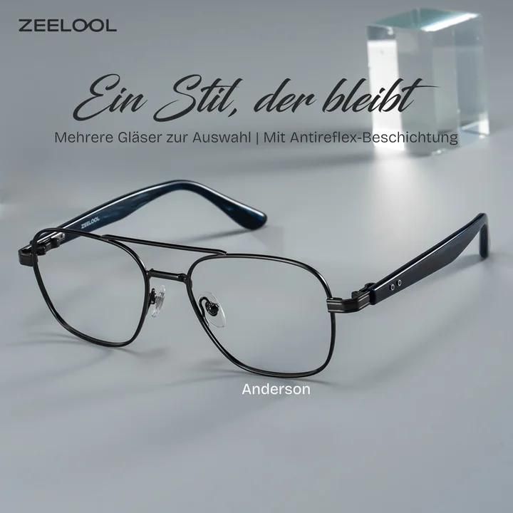 Anderson Schwarz Pilot Brille0
