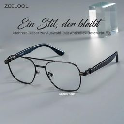 Anderson Schwarz Pilot Brille0