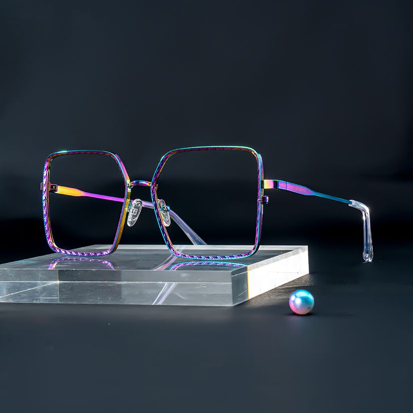 Thalia Lila Quadratisch Brille