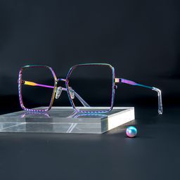 Thalia Lila Quadratisch Brille0