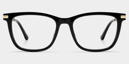 Selena Schwarz Rechteckig Brille1