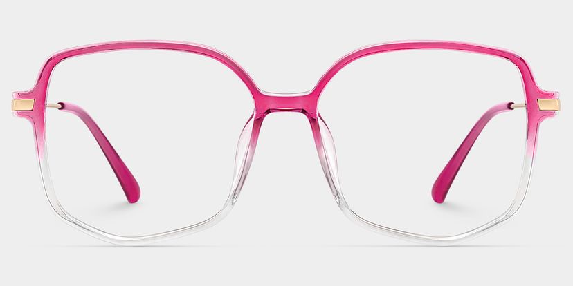 Payton Dunkelrosa Geometrisch Brille