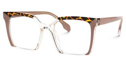 Misty Braun Quadratisch Brille1