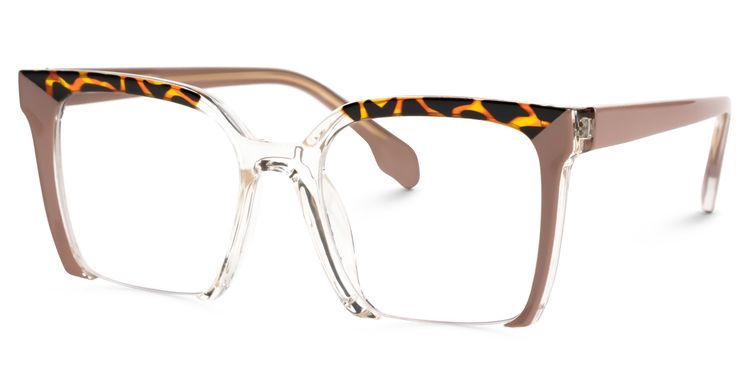 Misty Braun Quadratisch Brille