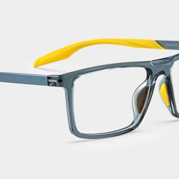 Active Blau-Gelb Rechteckig Brille4