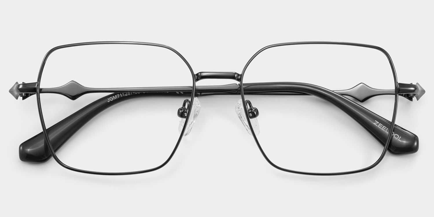 Kayla Schwarz Geometrisch Brille2