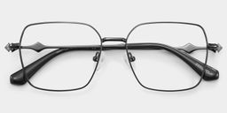 Kayla Schwarz Geometrisch Brille2
