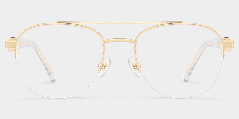 Emily Gold Pilot Brille