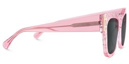 Minfia Rosa Klar Quadratisch Brille3