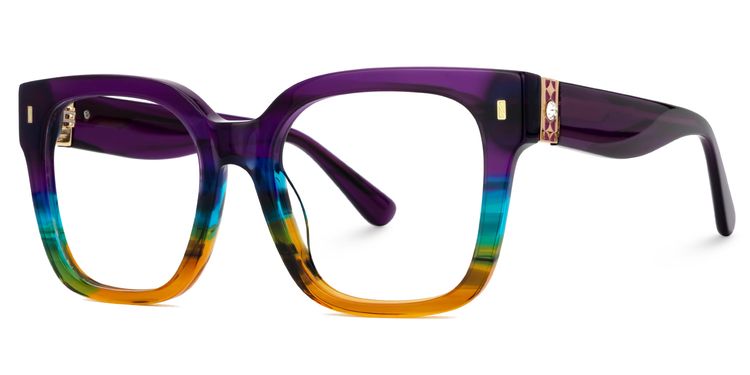 Scicluna Bunt Quadratisch Brille