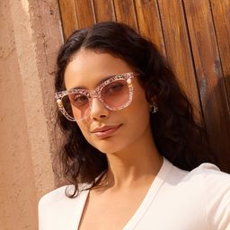 Pearl Rosa Cateye Brille0