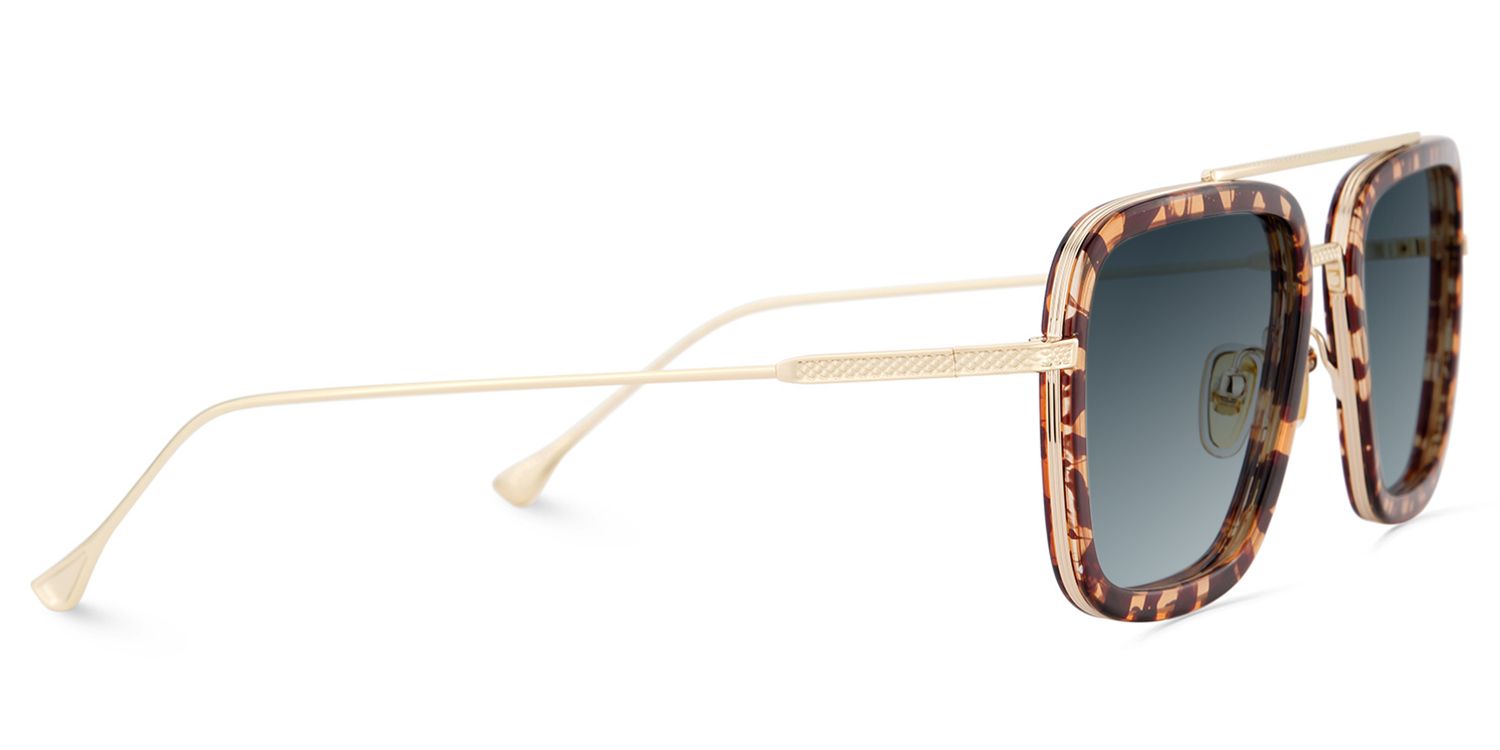 Gifford Tortoise Pilot Gemischte-Materialien Brille3