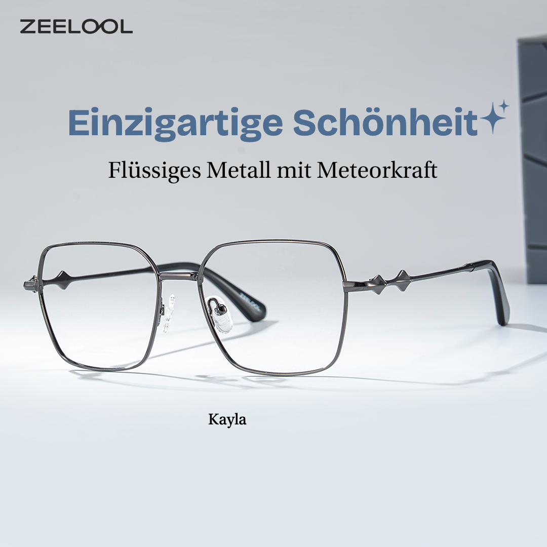 ZEELOOL Kayla Schwarz Geometrisch Brille