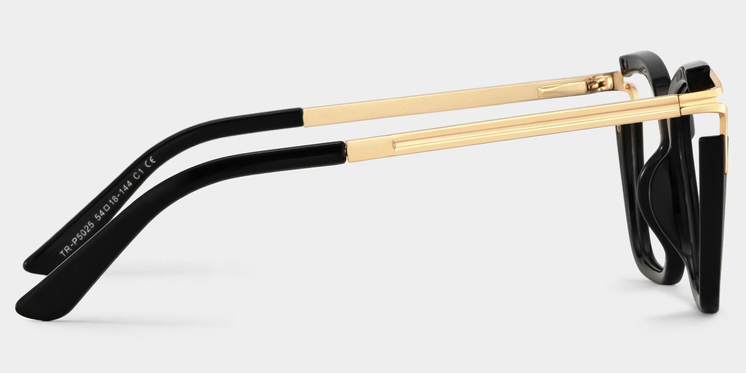 Sidibe Schwarz Quadratisch Brille4