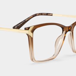 Mia Braun Quadratisch Brille4
