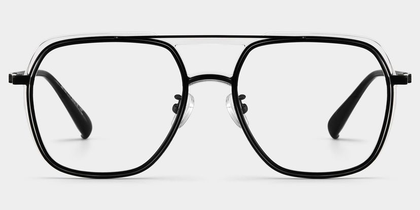 Ella Schwarz Pilot Brille