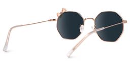 Kaitlyn Rosa-Gold Geometrisch Sonnenbrille3